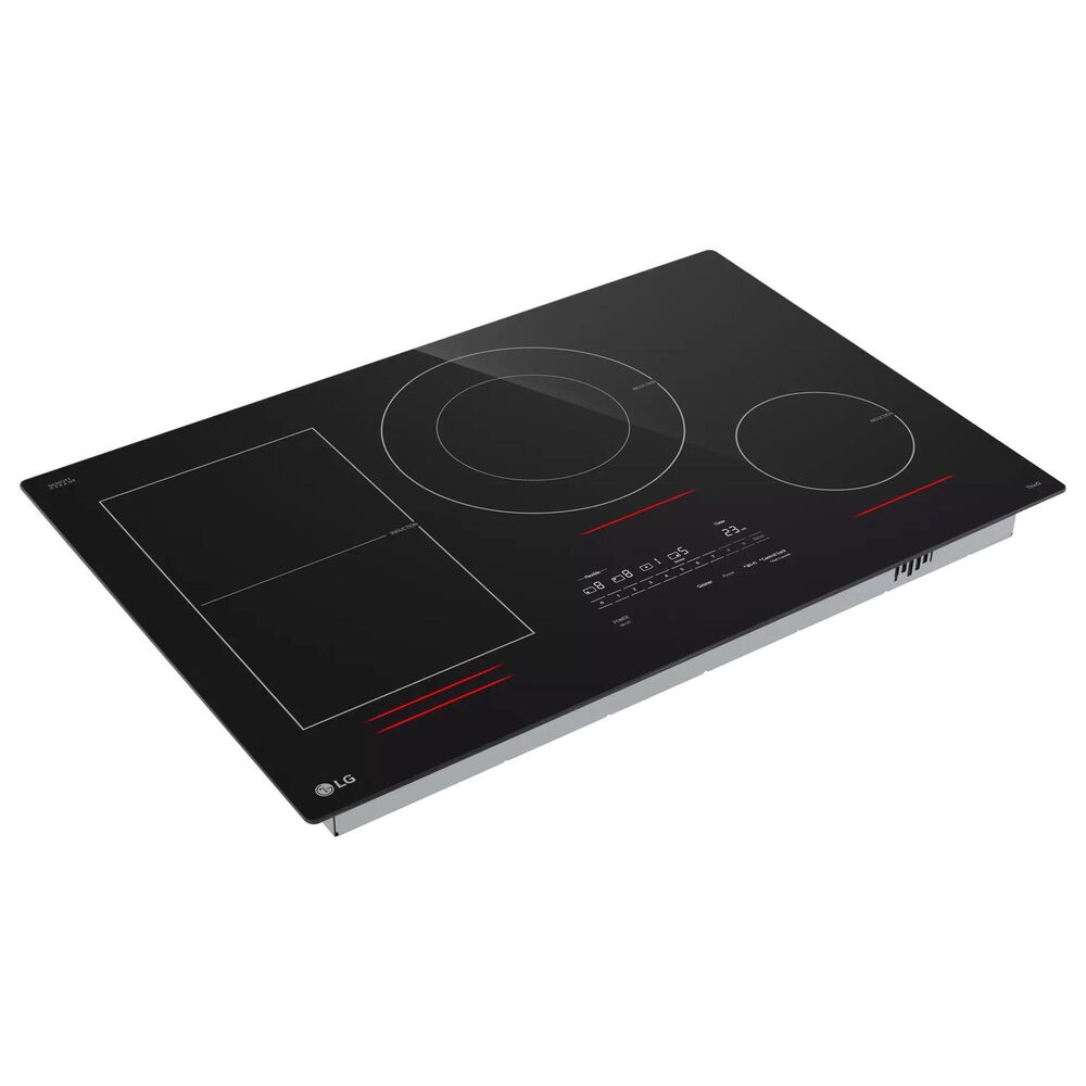 LG 30&quot; Smart Induction Electric Cooktop with UltraHeat 5.0kW Element in Black, , large
