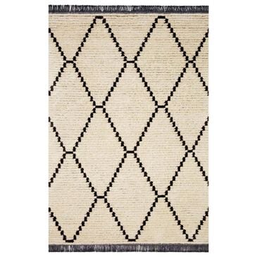Chris Loves Julia x Loloi Alice ALI-04 5"2" x 7"6" Cream and Charcoal Area Rug, , large