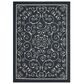 Nourison Home and Garden RS019 7"9" x 10"10" Black Area Rug, , large