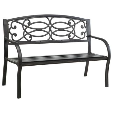 Furniture of America Velazquez Patio Bench in Black, , large