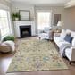 Dalyn Rug Company Silk Road Turmeric, Gold, Blue, Copper, Ivory, Taupe and Aloe 3" x 5" Area Rug, , large