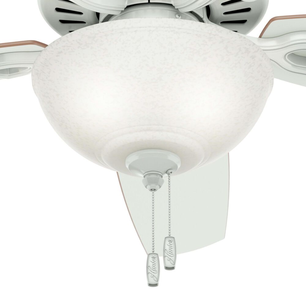 Hunter Builder Deluxe 52&quot; Ceiling Fan with Lights in White, , large