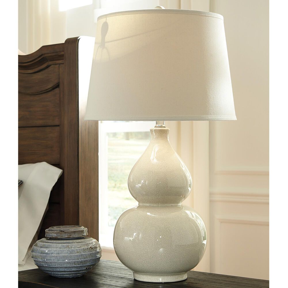 Ashley Saffi Table Lamp in Cream, , large