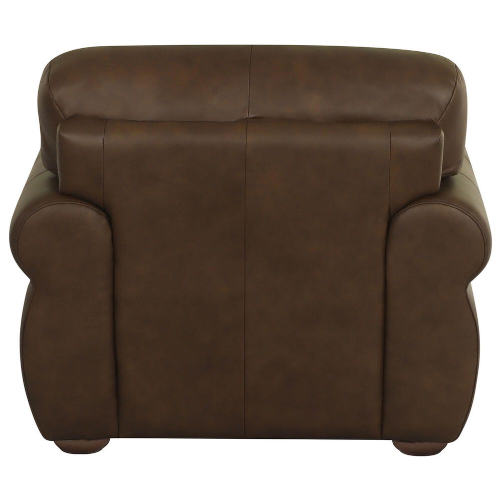 Chateau d'Ax Leather Accent Chair in Brown, , large