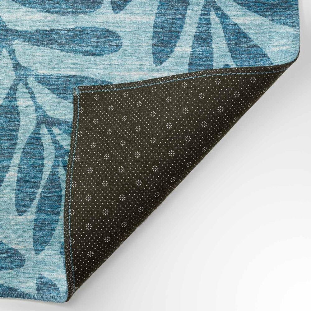 Dalyn Rug Company Sedona Floral 2&#39;3&quot; x 12&#39; Denim Indoor/Outdoor Performance Runner, , large