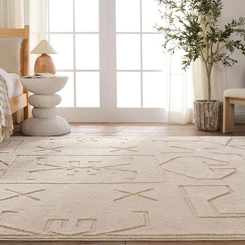 Jaipur Jaida Cree Gray Morn and Humus 7&#39;6&quot; x 10&#39; Area Rug, , large
