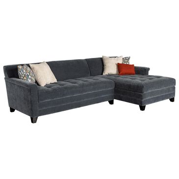 Jonathan Louis Finley 2-Piece Right Facing Sofa Chaise in Contessa Shadow, , large