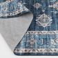 Central Oriental Rugease Raquel 5" x 7" Navy and Light Blue Area Rug, , large