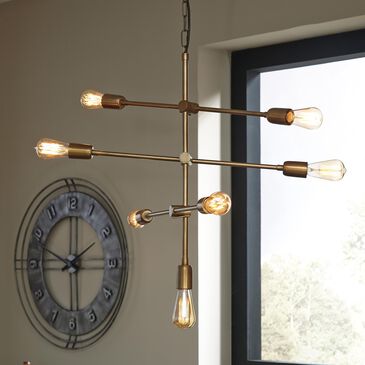 37B Nastalya Metal Pendant Light in Gold, , large