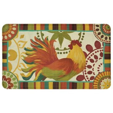 Karastan Dri-Pro Comfort Painted Spice Rooster 4872-17615 1"6" x 2"6" Multicolor Area Rug, , large