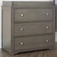 Foundations Worldwide Harmony 3-Drawer Dresser with Changing Table Topper in Dapper Gray, , large