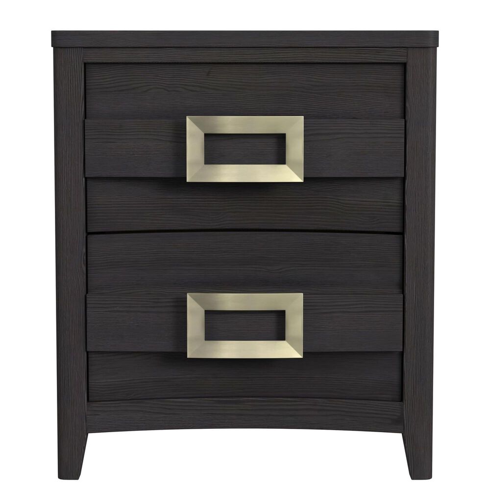 Mayberry Hill Tobias 2-Drawer Nightstand in Black, , large