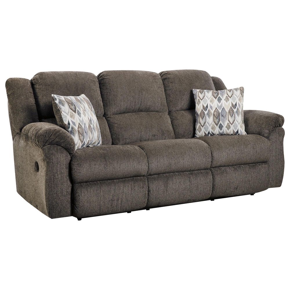 HomeStretch Newport Manual Reclining Sofa in Clove, , large
