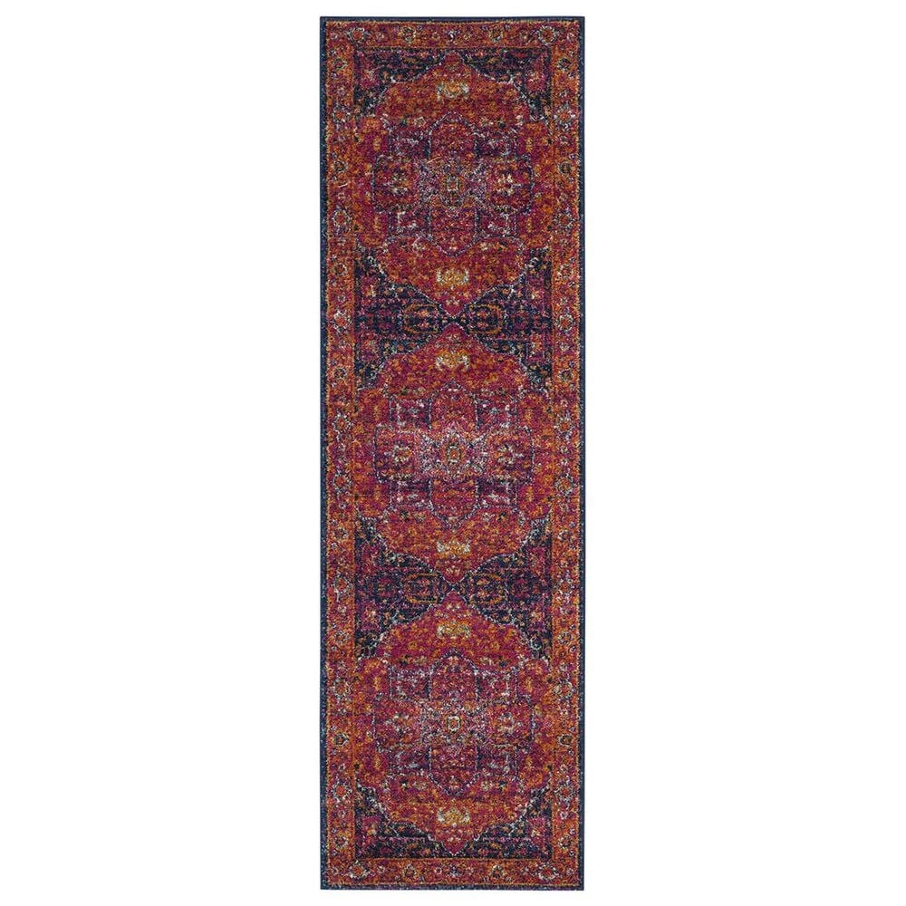 Safavieh Evoke EVK275S-27 2&#39;2&quot; x 7&#39; Fuchsia/Orange Runner, , large