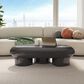 Furniture of America Rene Low Profile Glossy Coffee Table in Dark Gray, , large