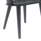Hearth and Haven Milan Outdoor Dining Chair in Black (Set of 2), , large