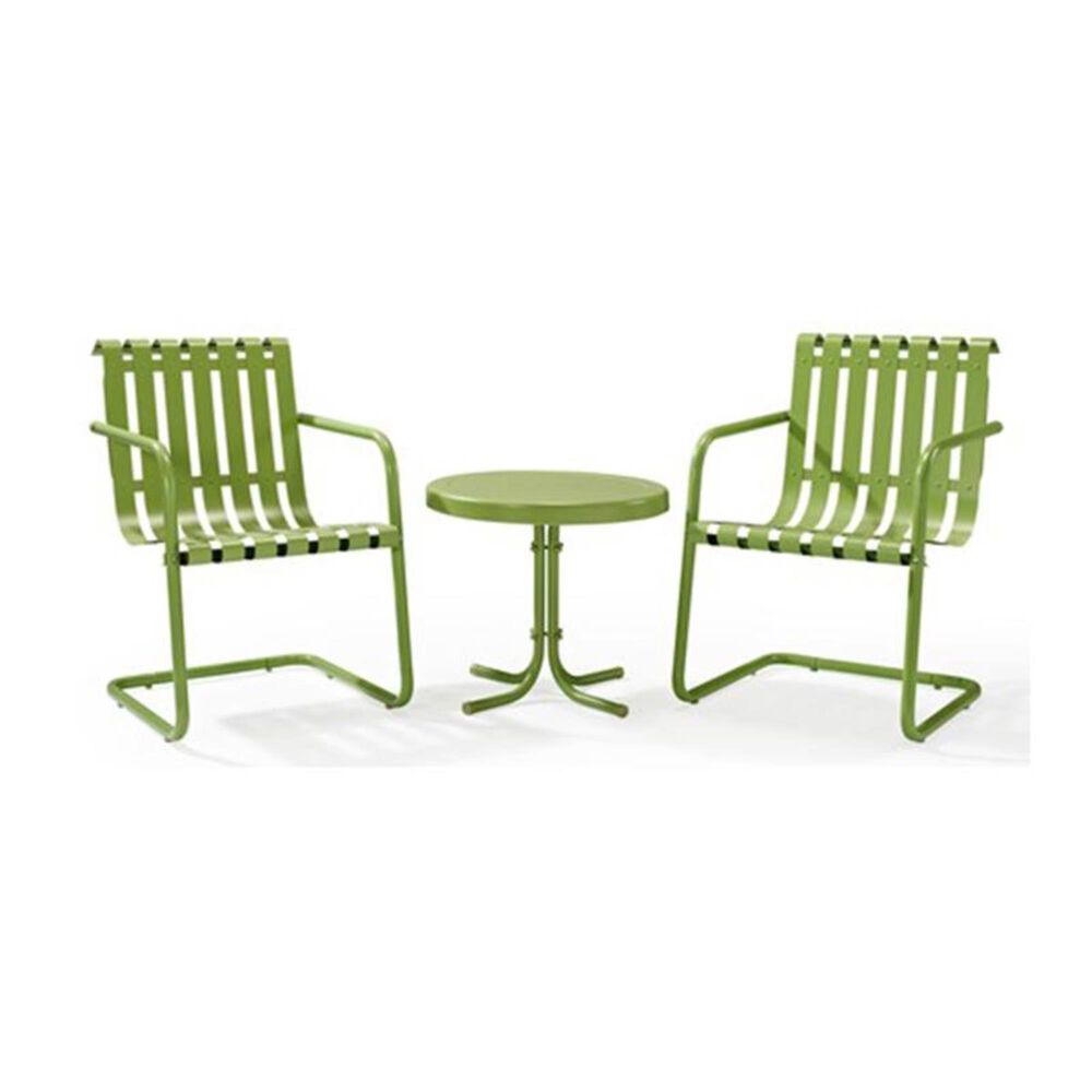 Crosley Furniture Retro Metal Side Table in Oasis Green NFM