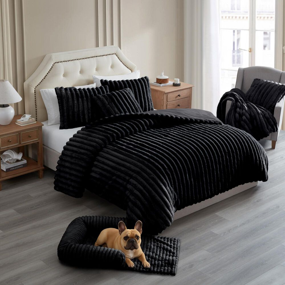 Hallmart Collectibles Chaise Sofa Small Black Pet Bed, , large