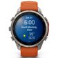 Garmin fenix 9 Pro Smartwatch 47mm Titanium with Autumn Orange and Spark Orange Silicone Band, , large