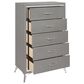 New Heritage Design Huxley 5-Drawer Chest in Gray, , large