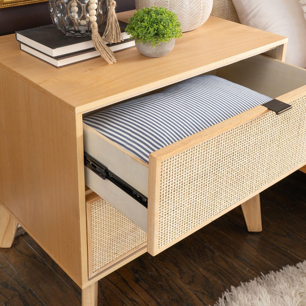 Linon Home Decor Collett 2-Drawer Nightstand in Natural, , large