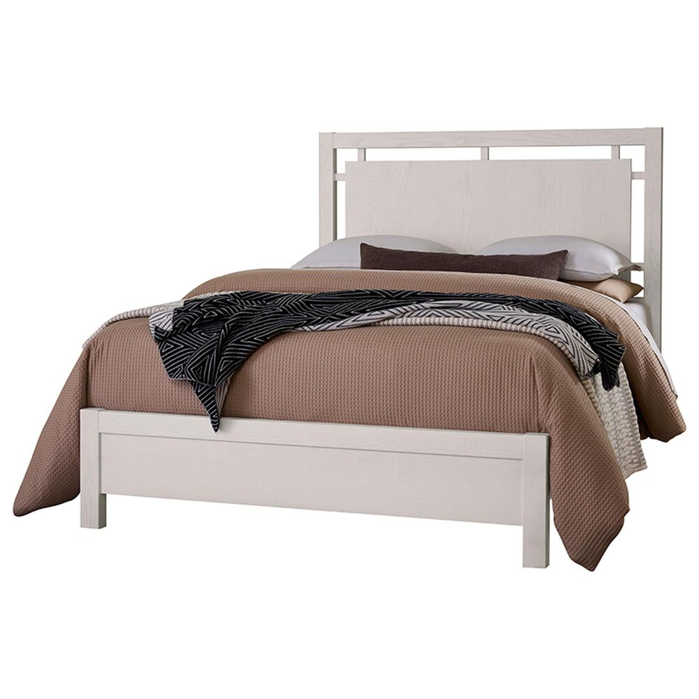 Viceray Collections Lodge and Loft Queen Floating Panel Bed in Soft White Oak, , large