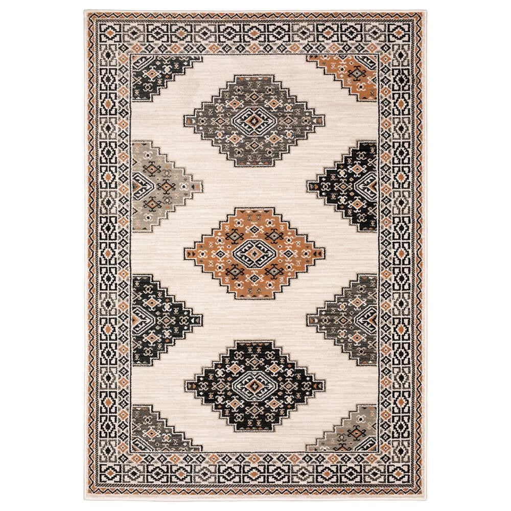 Oriental Weavers Georgia Southwest 640A0 6"7"x 9"2" Ivory Area Rug, , large