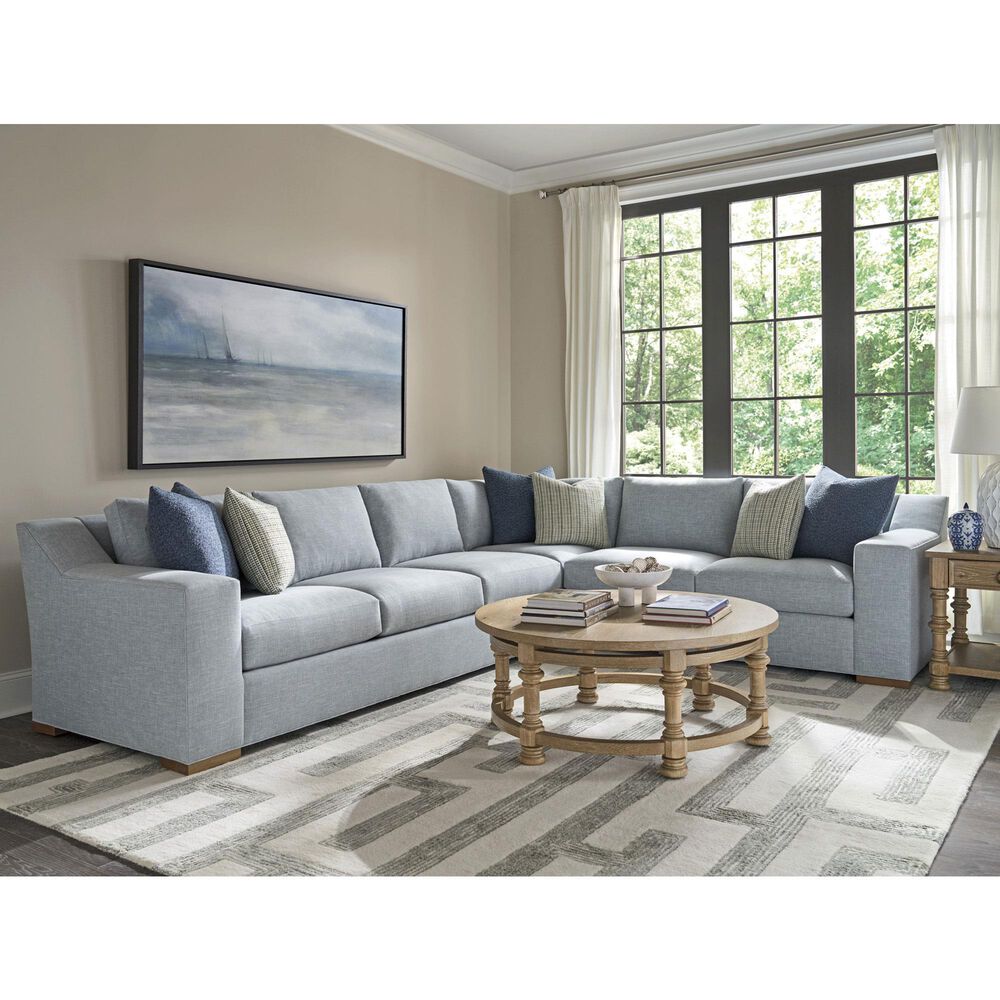 Lexington Home Brands Montecito Hollister Round Cocktail Table in Chaparral, , large