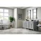 James Martin Vanities Brittany 72" Double Bathroom Vanity in Urban Gray with 3 cm Carrara White Marble Top and Rectangle Sinks, , large