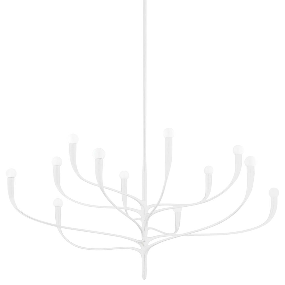 Hudson Valley Lighting Labra 12-Light Chandelier in White Plaster, , large