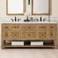 James Martin Vanities Breckenridge 72" Double Bathroom Vanity in Light Natural Oak with 3 cm Lime Delight Quartz Top and Rectangular Sinks, , large
