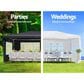 HOMLUX 10" x 20" Outdoor Canopy Gazebo with Sidewalls for Party in Black, , large