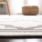 Safavieh Bermuda 5"3" x 7"6" Ivory and Grey Indoor/Outdoor Area Performance Rug, , large
