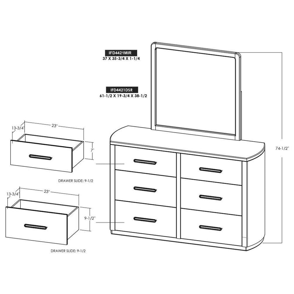 Fallridge Balam 6-Drawer Dresser Only in Stained Dark, , large