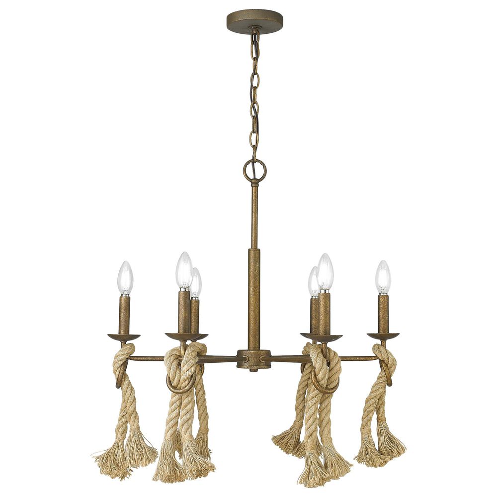 Golden Lighting Marissa 6-Light Chandelier in Burnished Chestnut, , large