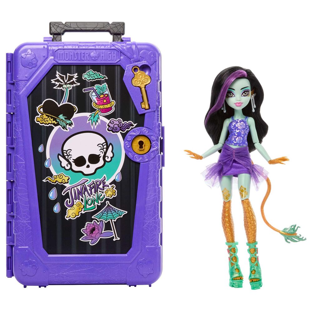 Monster High Skulltimate Secrets Gore-Geous Oasis Jinafire Doll with Accessories, , large