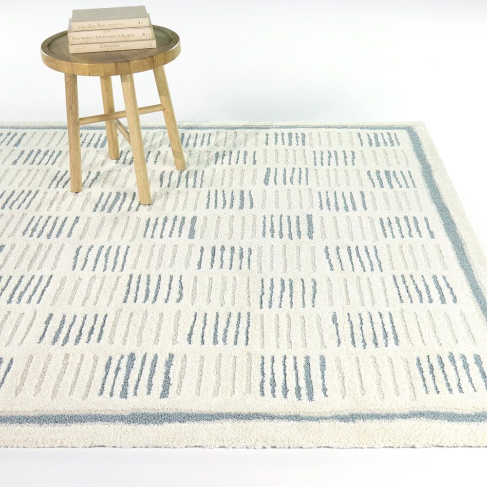 Balta Rugs Cocoon Guillaume Teal 5'3" x 7' Area Rug, , large