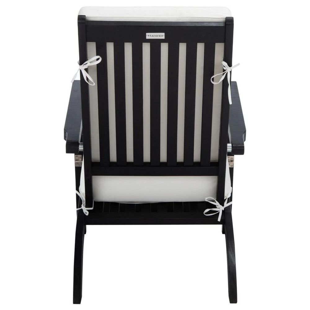 Safavieh Piscataway Patio Lounge Chair in Black, , large