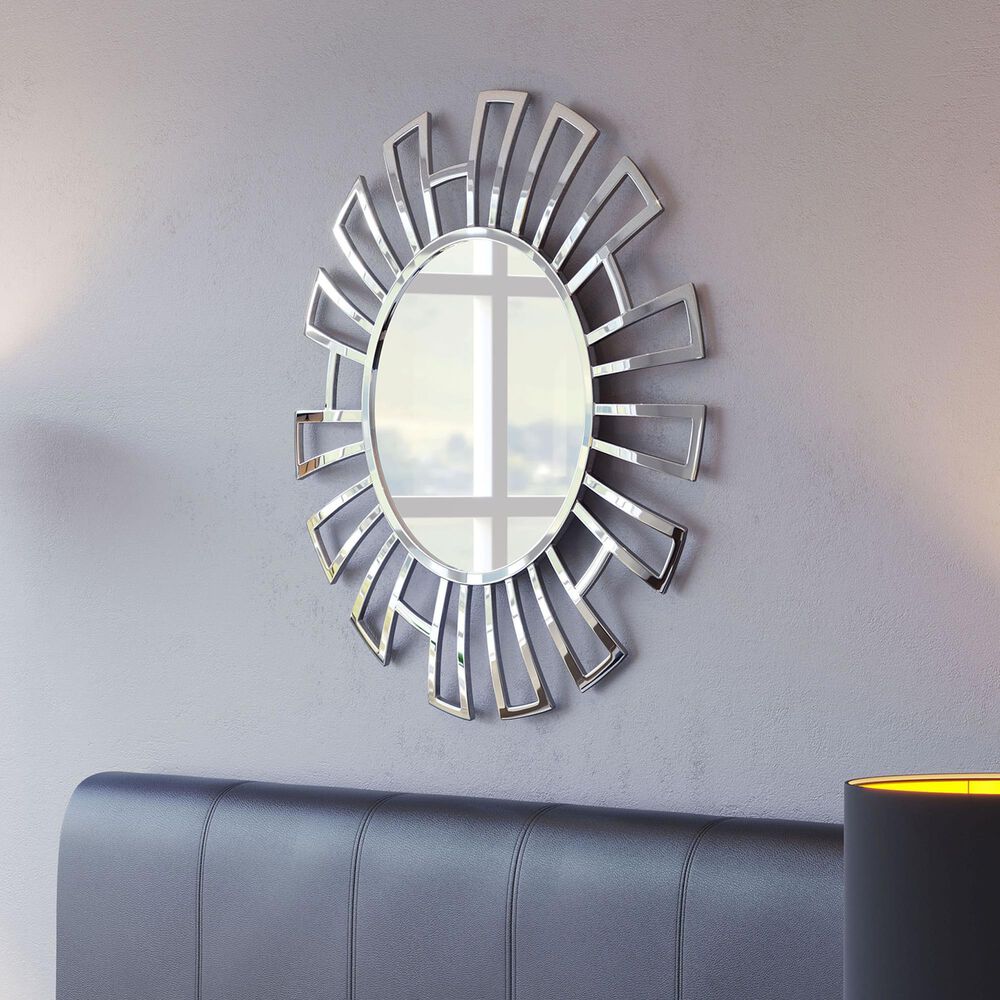 Zuo Modern Calmar Mirror in Silver, , large
