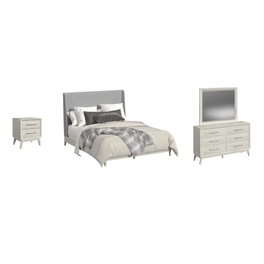 Mayberry Hill Westland 4-Piece King Bedroom Set in Almond, , large