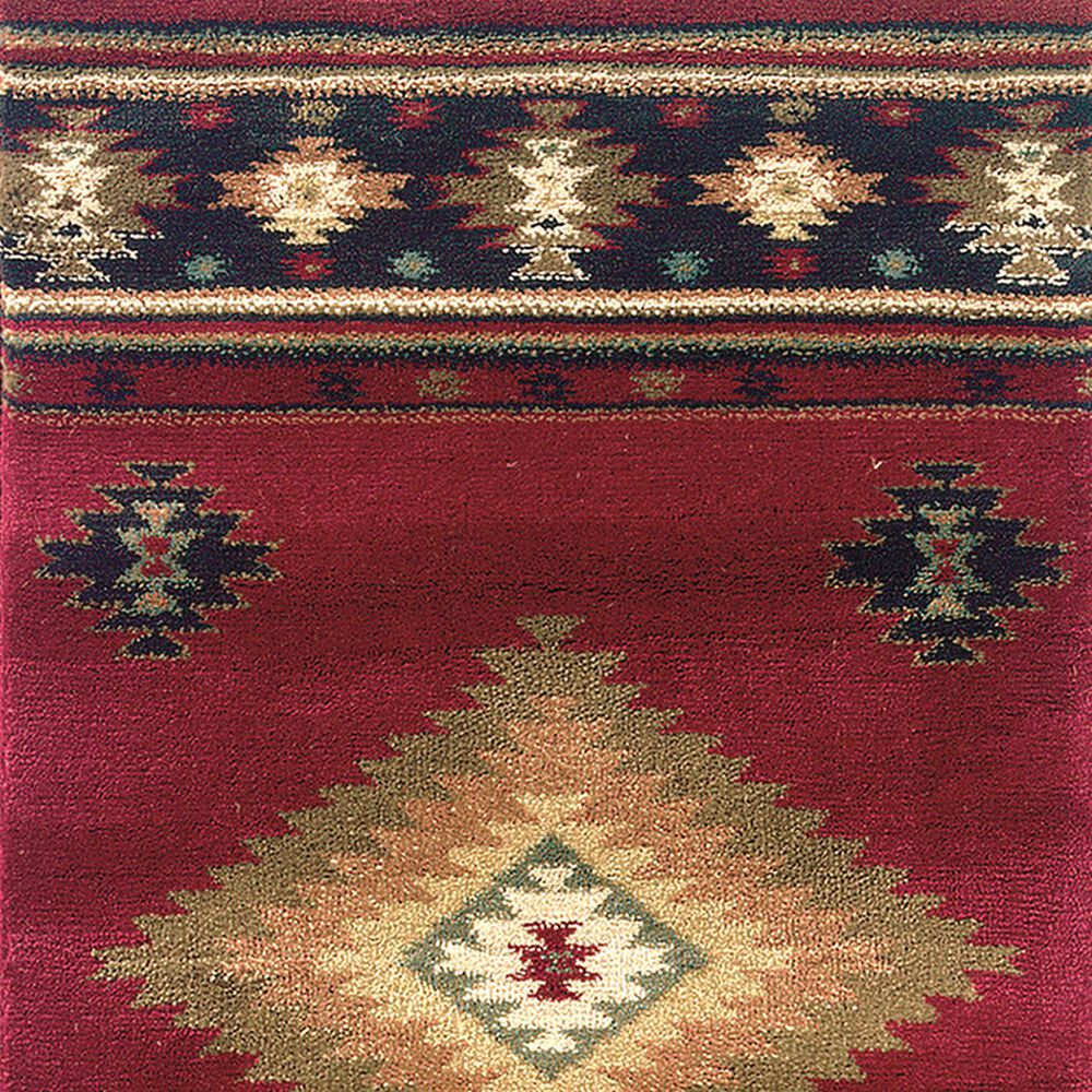 Oriental Weavers Hudson 87K 1&#39;10&quot; x 7&#39;6&quot; Red Runner, , large
