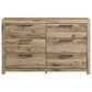 Ashley Hyanna Dresser and Mirror in Tan, , large