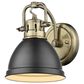 Golden Lighting Duncan 1-Light Bath Vanity in Aged Brass, , large