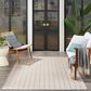 Nourison Twist Reversible 5" x 7" Grey Indoor/Outdoor Area Rug, , large