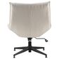 Impressions Vanity Lisa Vanity Chair with Cream Cushion in Black, , large