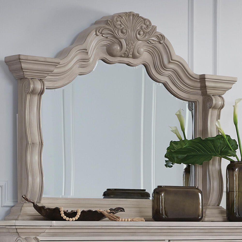 Millenium Bruchandi Dresser Mirror in Antique White, , large