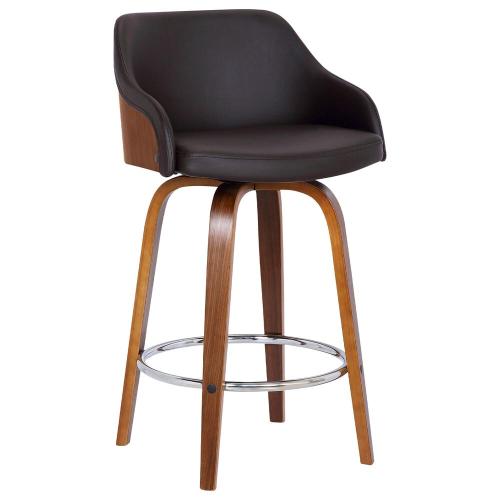 Blue River Alec 30" Swivel Barstool in Brown, , large