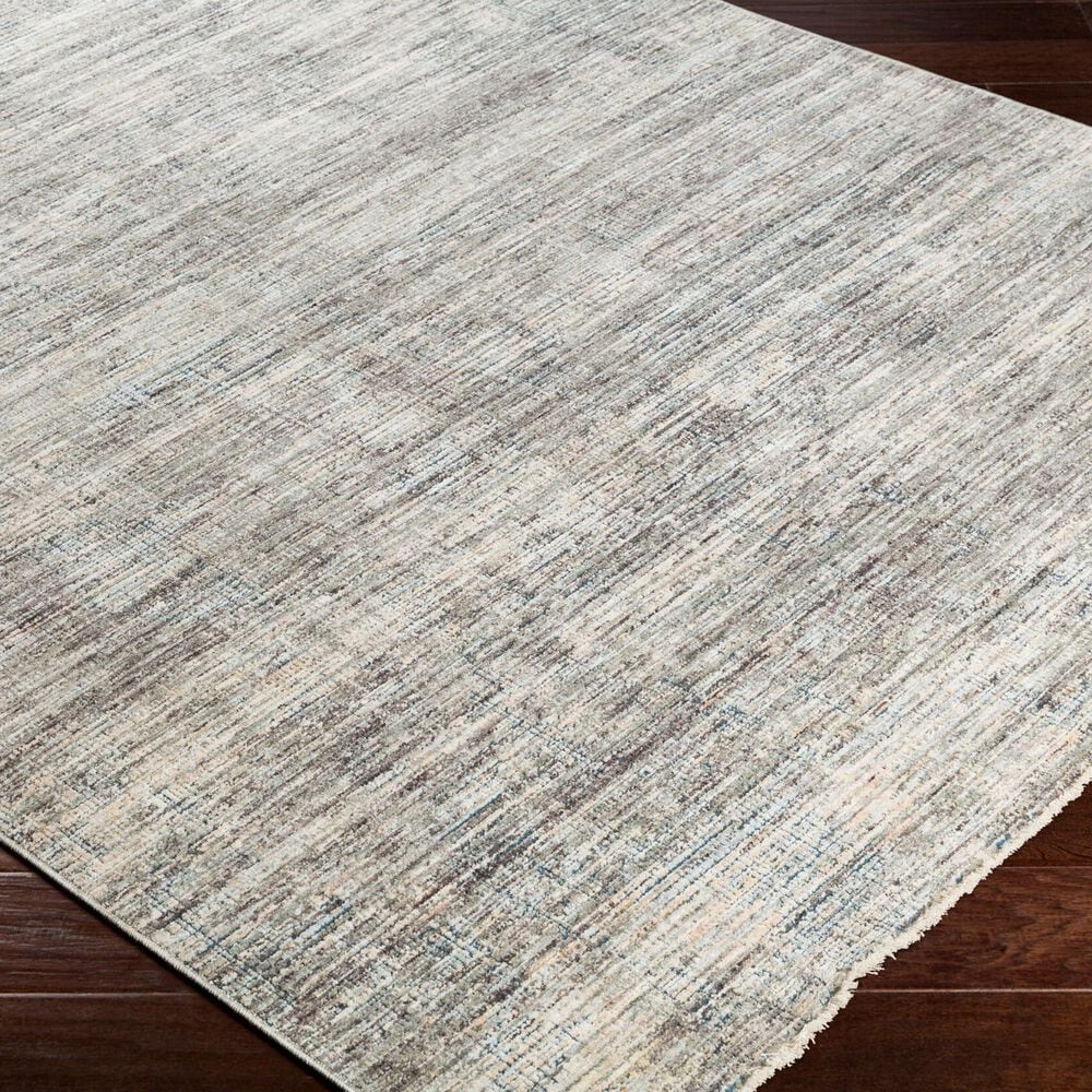 Surya Presidential PDT-2308 Dusty Sage, Gray, Charcoal, Ivory, Wheat, Ice Blue, Blue, Light Olive, Saffron and Orange 8&#39;10&quot; x 12&#39;10&quot; Area Rug, , large