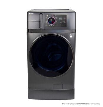 GE Profile 4.8 Cu. Ft. Ultra Fast Combo Washer/Dryer with 7" Pedestal in Slate, , large