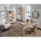 Ashley Realyn 3-Drawer Home Office Desk in White and Brown, , large